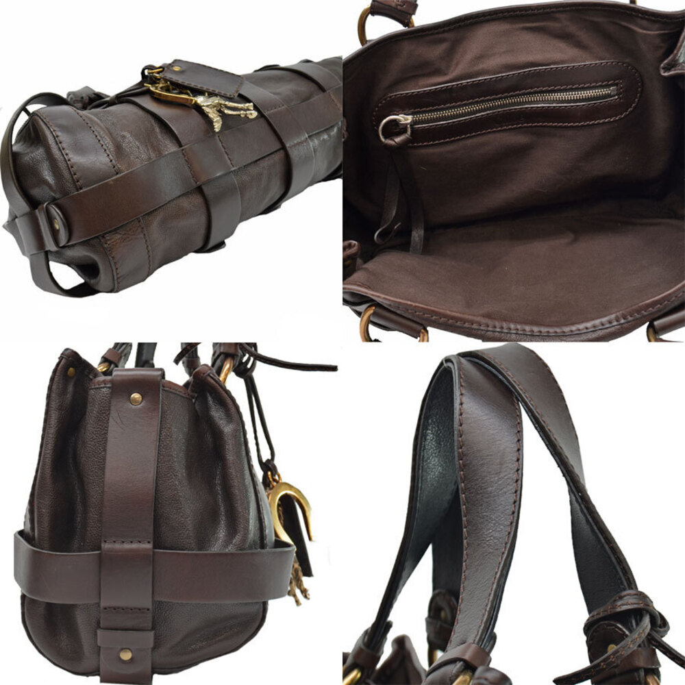 Chloe Kerala handbag chocolate brown metal accents classic - Picture 2 of 3